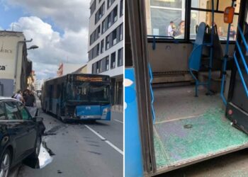 „Sudara autobusa i automobila u Novom Sadu: Devet povređenih“