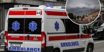 Drvo palo na ženu i dete u Novom Sadu – Hitna pomoć na terenu