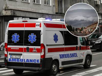 Drvo palo na ženu i dete u Novom Sadu – Hitna pomoć na terenu