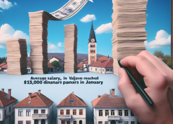 Prosečna plata u Valjevu dostigla 105.000 dinara u januaru