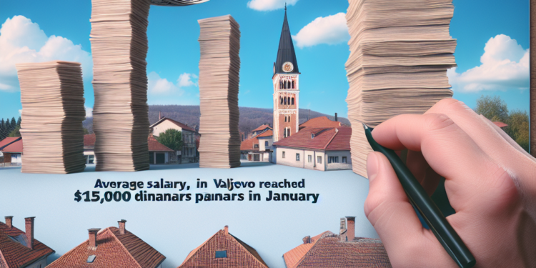 Prosečna plata u Valjevu dostigla 105.000 dinara u januaru