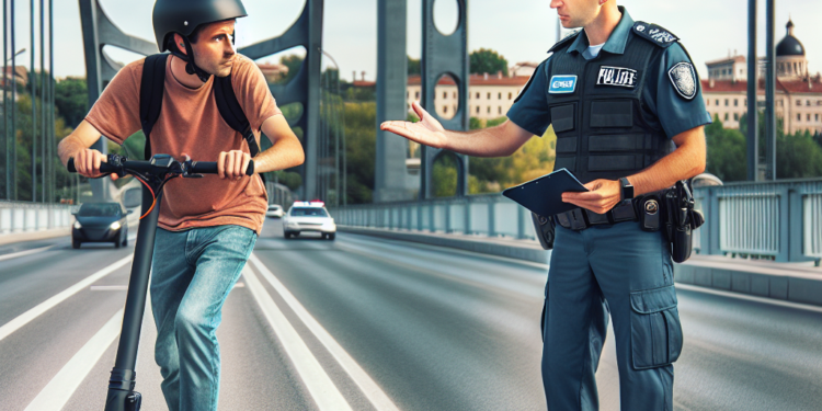 Policija zaustavila vozača trotineta na Gazeli: Kazna zbog vožnje bez helmeta!
