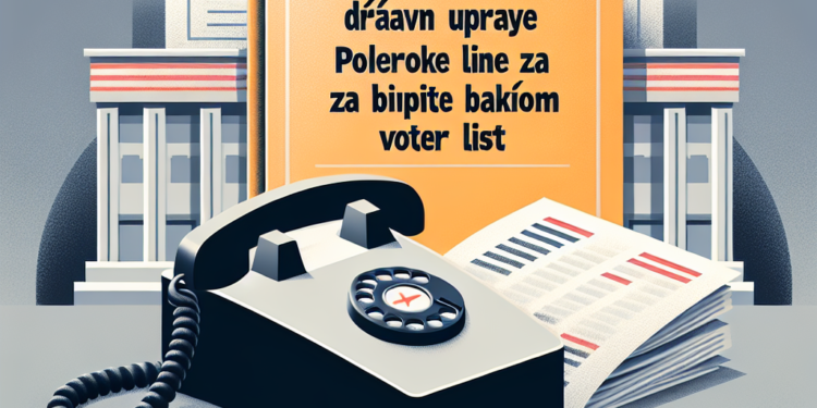 Ministarstvo državne uprave pokreće telefonske linije za upite o biračkom spisku