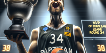 Sterling Braun iz Partizana proglašen za najkorisnijeg igrača 34. kola Evrolige!