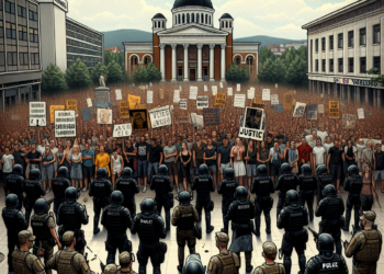 Valjevo: Učesnici julskog protesta pred sudom, traže pravdu uz jake policijske snage