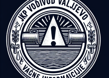 JKP ‘Vodovod Valjevo’ upozorava potrošače na važne informacije