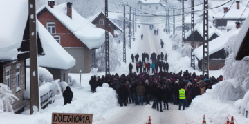 Sneg ponovo paralisao Loznicu: Meštani Brasine i Borine bez struje već 24 sata, blokirali put u protestu