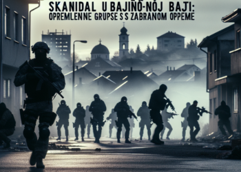 Skandal u Bajinoj Bašti: Opremljene paramilitarne grupe blokiraju ulice s zabranjenom opremom (VIDEO)