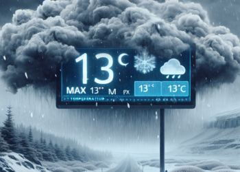 Oblačno i hladno: Kiša i sneg, temperatura do 13°C