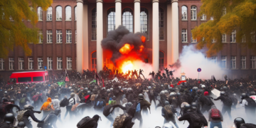 Incidenti ispred Rektorata: Protestanti nasrnuli na policiju tokom sukoba