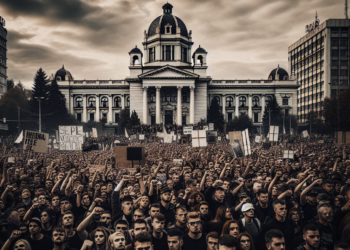 Protest ispred Rektorata: Novosađani krenuli ka Beogradu (FOTO, VIDEO)