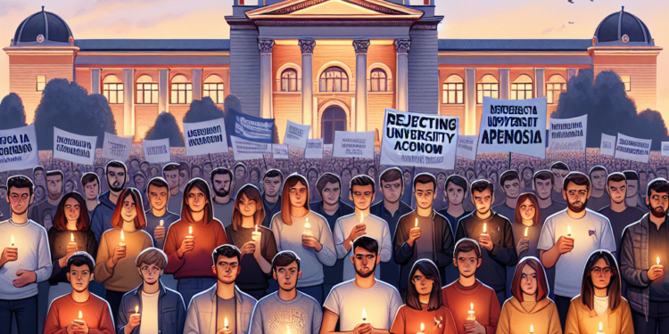 Niški studenti obeležavaju 17 meseci od tragedije u Novom Sadu: Odbijaju autonomiju univerziteta