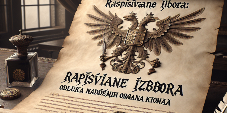 Raspisivanje izbora: Odluka nadležnih organa konačna