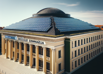 Čačanska Gimnazija obogaćena s 80 solarnih panela: Donacija Mozzart fondacije