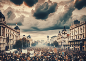 „Protest u Beogradu: Osuda antisemitskih uzvika, podrška Vučiću“