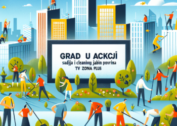 Grad u akciji: Sadnja i čišćenje javnih površina – TV ZONA PLUS