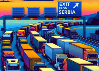 Teretnjaci na Batrovcima čekaju četiri sata za izlaz iz Srbije