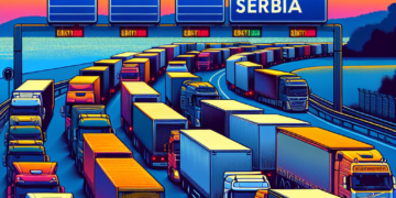 Teretnjaci na Batrovcima čekaju četiri sata za izlaz iz Srbije
