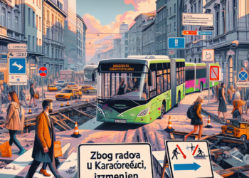 Zbog radova u Karađorđevoj ulici, izmenjen javni prevoz!