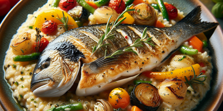 Orada s kremastim rižotom i povrćem: Mediteranski užitak na vašem tanjiru!