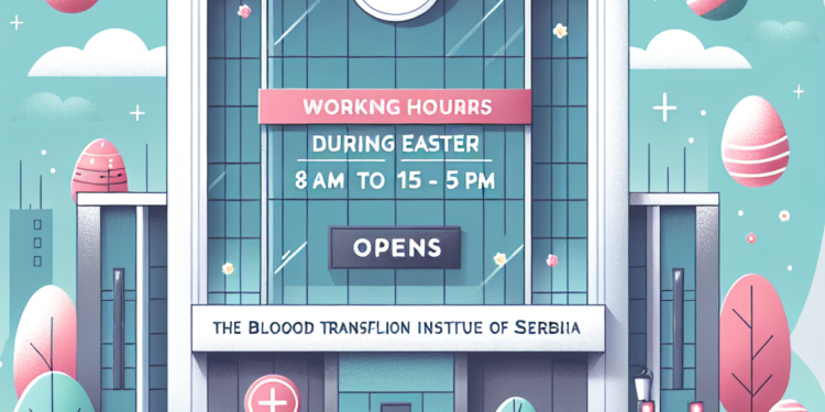 Institut za transfuziju krvi Srbije tokom Vaskrsa radi od 8 do 15 časova