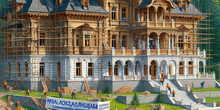 Završni radovi na repliki Vile Mihaila Milovanovića u Ribaševini u punom jeku