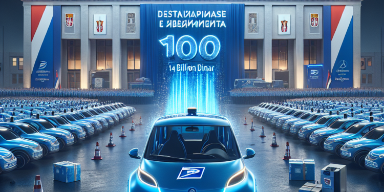 „Pošta Srbije predstavila 100 novih električnih vozila: Investicija od 1,4 milijarde dinara za modernizaciju flote“