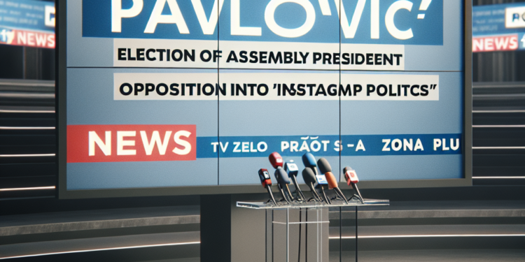 „Pavlović: Izbor predsednika Skuptine legalan, opozicija na ‘Instagram politici'“ – TV ZONA PLUS