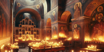 Upaljenim ratarskim svećama proslavljen Veliki četvrtak u Manastiru Tronoša