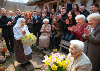 Baka Velinka (87) sa Cera obradovana posetom delegacije iz Loznice povodom Vaskrsa