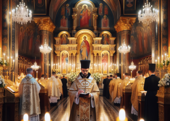 Vladika Tihon predvodi vaskršnju liturgiju u Hramu Svetog Save u Beogradu