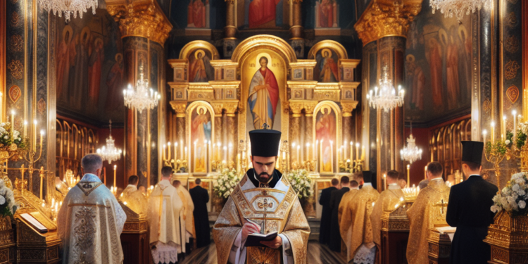 Vladika Tihon predvodi vaskršnju liturgiju u Hramu Svetog Save u Beogradu