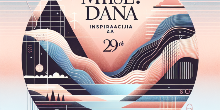 MISLI DANA: Inspiracija za 29. april